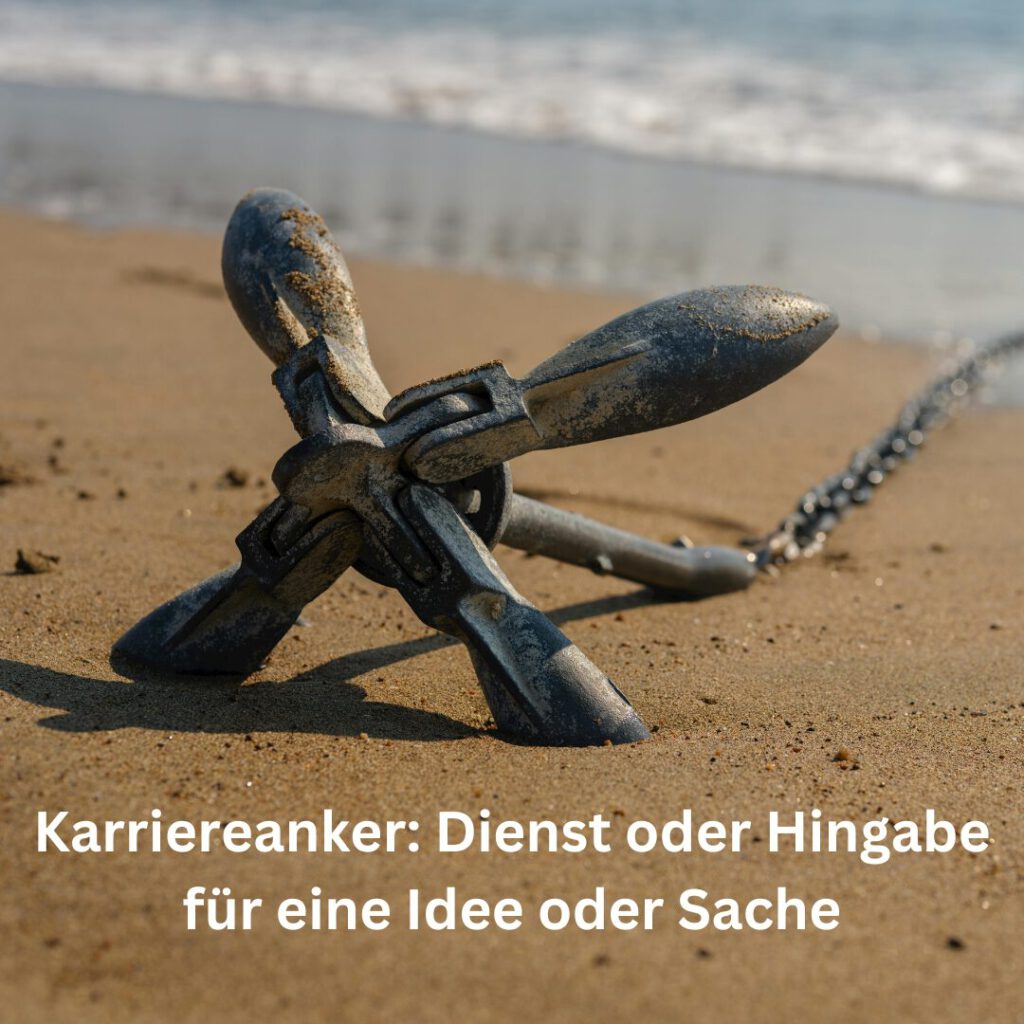 Ein Anker liegt im Sand – Symbol für innere Verbundenheit, Werteorientierung und Beständigkeit.