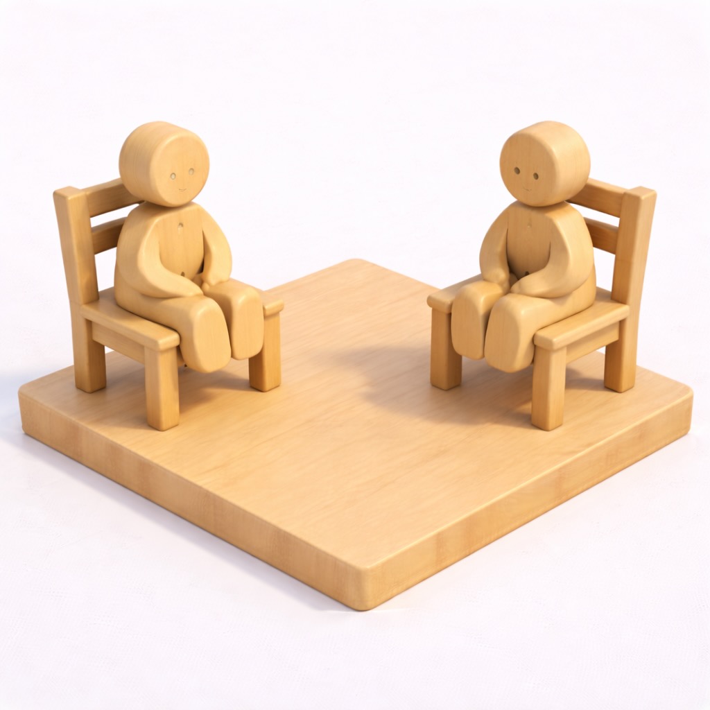 Porträt eines aufmerksam zuhörenden Mannes, der Stille und aktives Zuhören als Führungsinstrument nutzt.